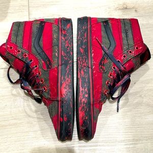 Vans old skool hi Freddy Kreuger size 9